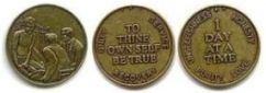 Specialty Slogan Bronze Recovery Medallions