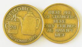 Afirmation & Slogan Antique Bronze AA Coins