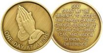 Praying Hands Bronze AA coin