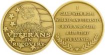 Veterans In Recovery Eagle Bronze Recovery Coin