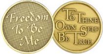 Freedom To Be Me Bronze Recovery Coin