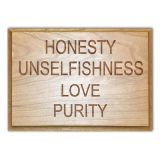 The 4 Absolutes Engraved Plaque