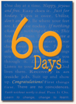60 Day Recovery Milestone Card