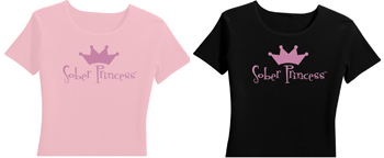 Womens Sober Princess Tee