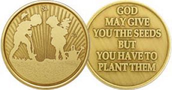 God Gives Bronze Recovery Coin