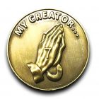 7th Step Prayer Reminder Antique Bronze AA Coin