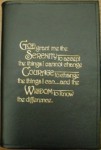 GIANT PRINT Paperback Big Book Cover-Serenity Prayer and Cardboard Backing