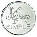 Aluminum Keep It Simple Affirmation Recovery Chip