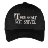 Thou Shalt Not Snivel Hat-Black