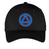 Alcoholics Anonymous Unity Symbol Hat-Black