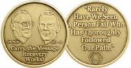 Bill & Bob Carry the Message Bronze AA Coin