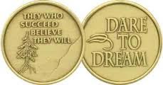 Dare to dream Bronze Recovery Coin