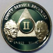 Painted Founders Anniversary AA coin