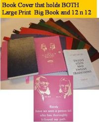 Giant Print Double Deluxe Book Cover-Bill & Bob- Medallion Holder