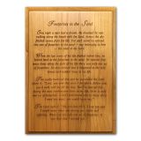 Footprints in the sand Engraved Plaque