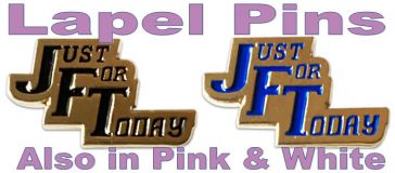 Just For Today Lapel Pin - Choice of colors
