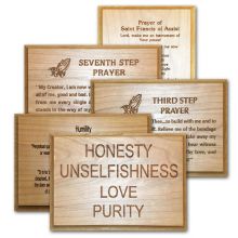 Recovery Hardwood Plaques