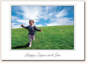 Recovery Greeting Cards - Happy Joyous and Free