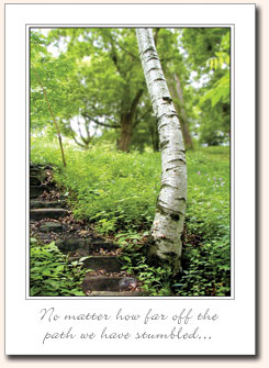 Recovery-Greeting-Cards - No matter how far off the path..